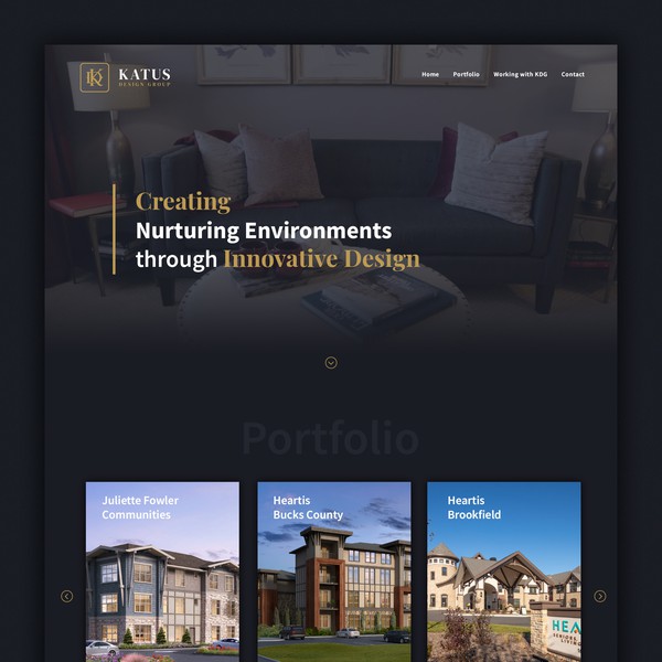 Wordpress website for small architecture firm