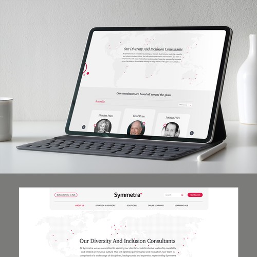 Website design for a global diversity and inclusion company Design by Javier Milla