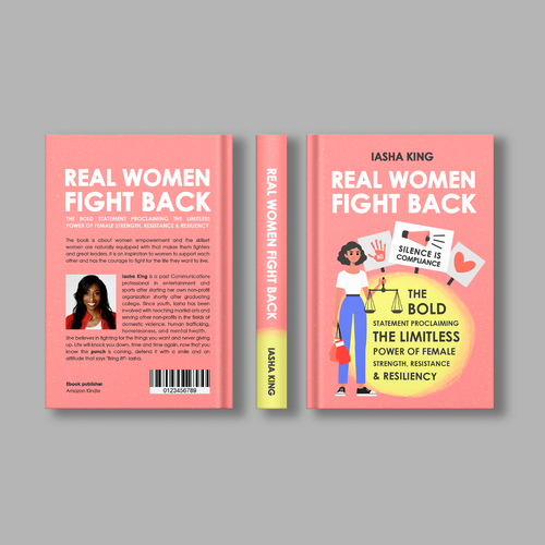 Bold & Unique Book Cover for Women Empowerment Book Design by tommmmm