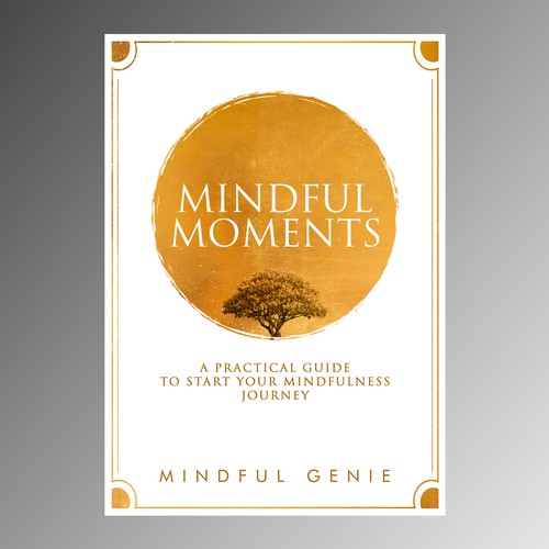 Catchy book cover design for my mindful meditation book. Design by tukoshimura