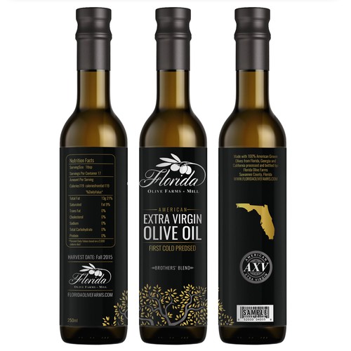 Olive Oil Bottle Label Design by Nanoz Abdi