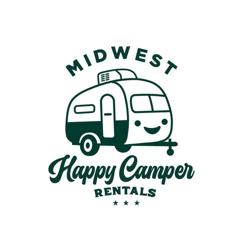 "Create an exciting and captivating logo for a camper rental business" winning Logo design