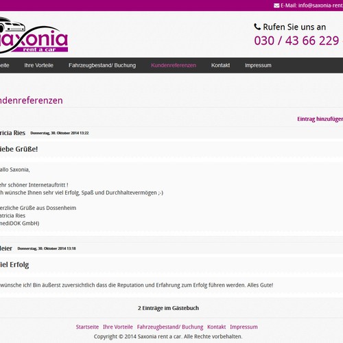 Web page design contest entry by a-mueller-design