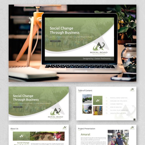 Help us help poor rural communities by providing a simple and stunning powerpoint template Design by Owtee-TheDreamer.