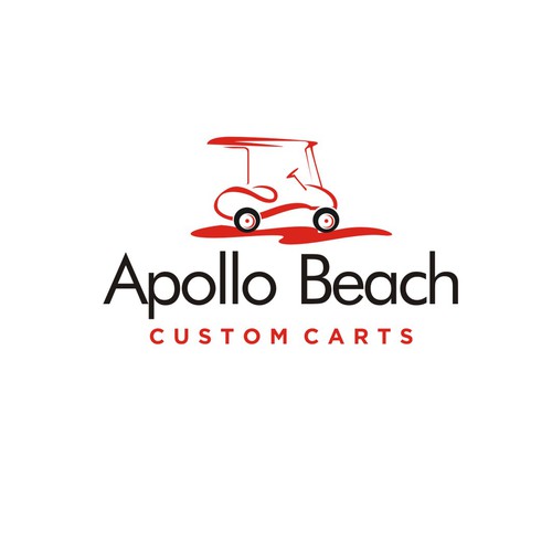 Fun, powerful logo for Custom Golf cart company Réalisé par 123Graphics