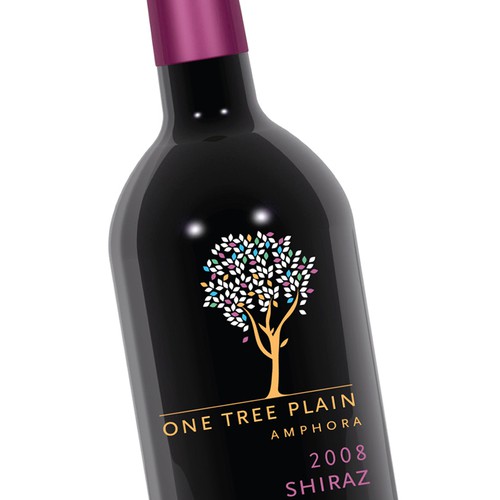 One Tree Plain wine label Réalisé par TeaBerry