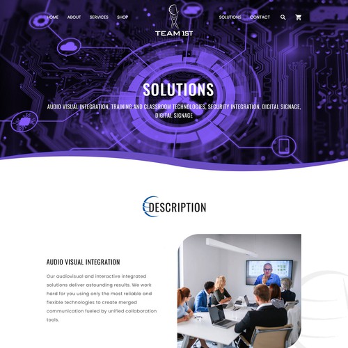 Technology Solutions Provider Website Design Framework Design by Jyotsna Dutta