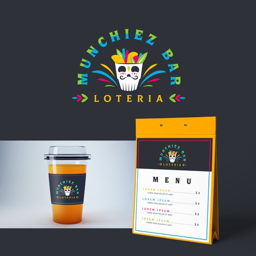 Seeking Bold, Bright, and Colorful Logo + Branding for Snack Bar! Design by Sofia Gazarian