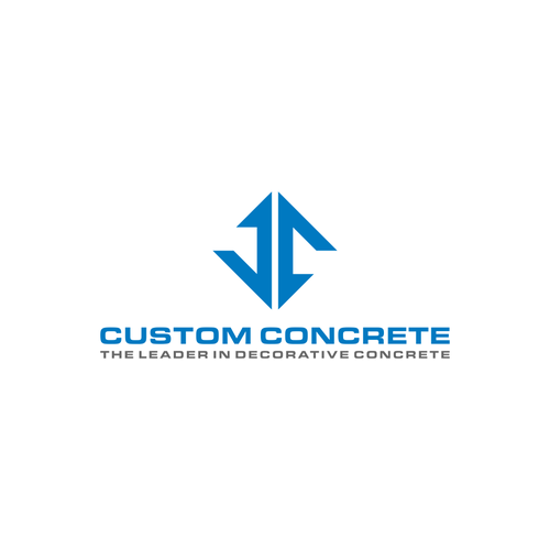 Jc custom concrete needs a bold and colourful logo | Logo design contest