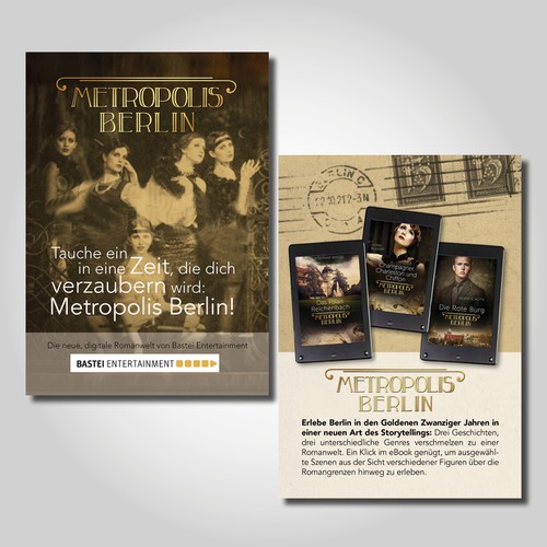 Postcard, flyer or print contest entry by Meta_B