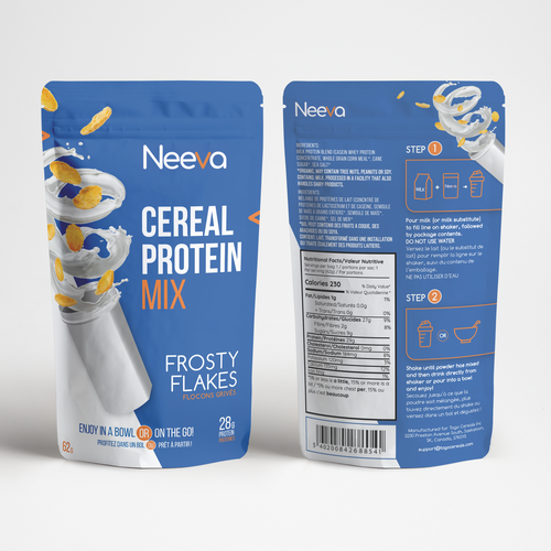 SIMPLE Yet FUN Pouch Design for On-The-Go CEREAL Design by ›  esportable  ‹