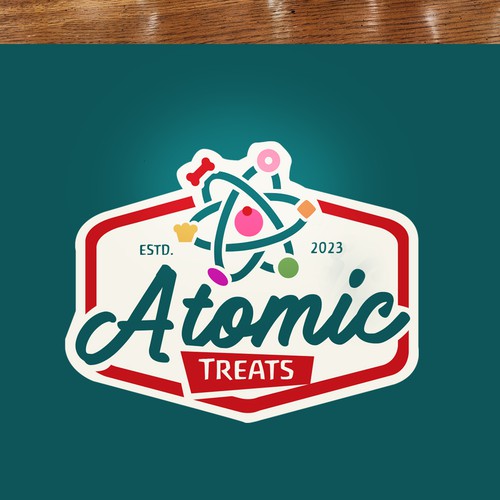 Design a logo and brand for a 50s theme freeze dried candy/dog treat business Design by Fortuna Design