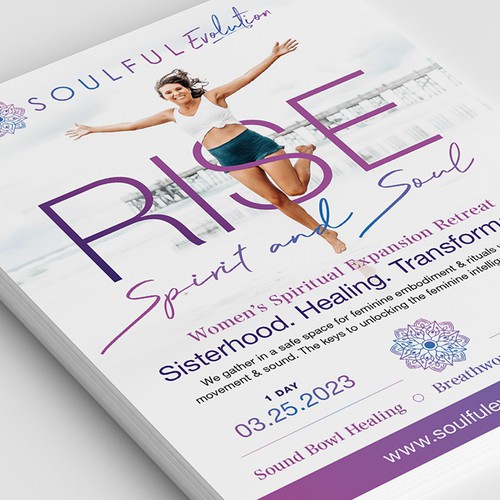 Spiritual Retreat Flyer Design by Emanuel Dumitrescu