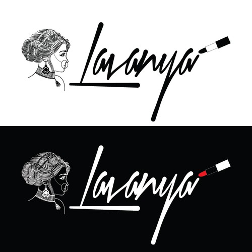 Indian/Western - Hair and Make up logo Design by dellfi ©