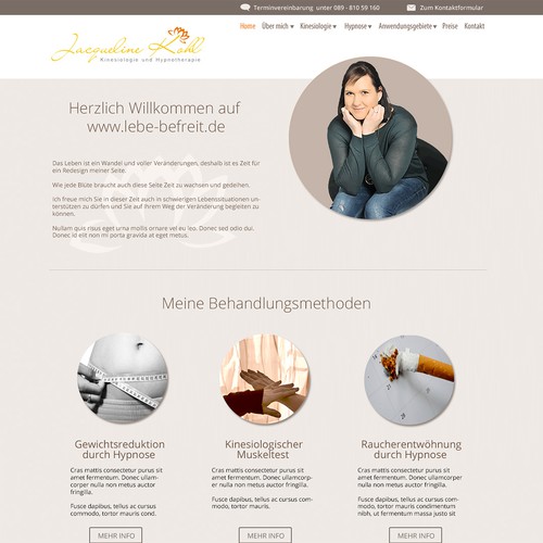 Web page design contest entry by STUDIO15