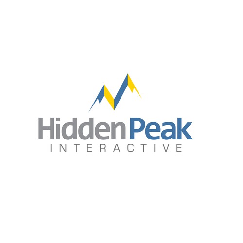 Logo for HiddenPeak Interactive Diseño de alexkeo