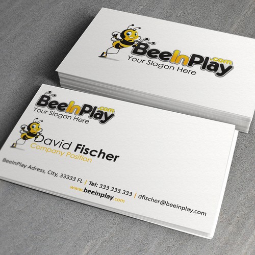 Help BeeInPlay with a Business Card Design by Nisa24_pap