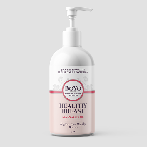 Design design a classy, bold healthy breast massage oil label di ilonaGi