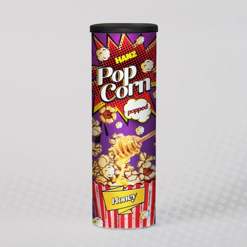 Premium Quality Popped Pop Corn Packaging Design réalisé par Dimario Moretti