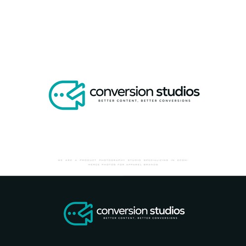 logo design for "conversion studios" photography studio Design by silk route