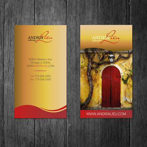 Create the next business card design for Andria Lieu Design von blenki
