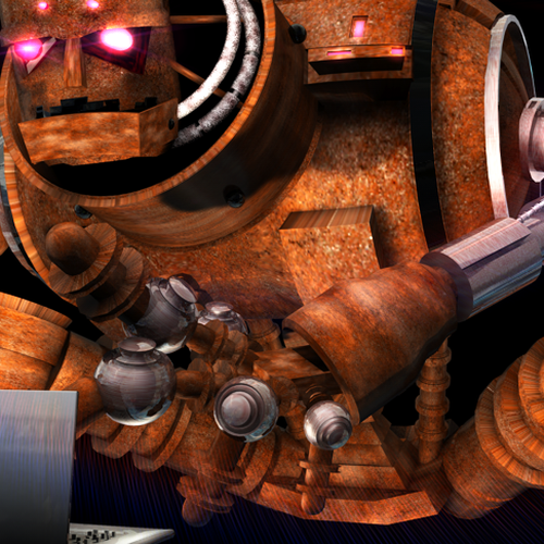 Computer modeled (CG) evil robot illustration Diseño de G.Zach