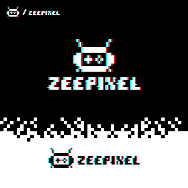 retro logo for gaming development business 