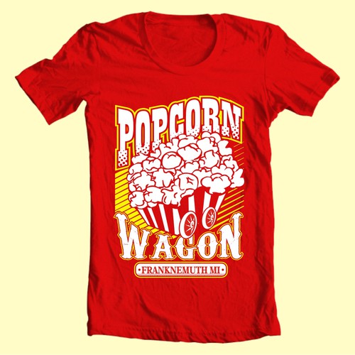Help Popcorn Wagon Frankenmuth with a new t-shirt design デザイン by Arace
