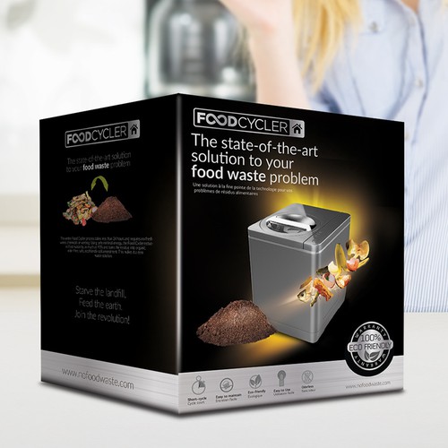 Food Cycler Indoor Composter Package Design Design by Mr. Ozz