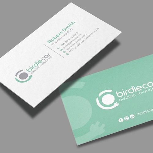 business card for company called birdie Design by muaz™