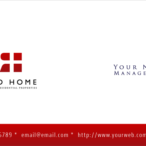 logo for Red Home Design réalisé par Barabut