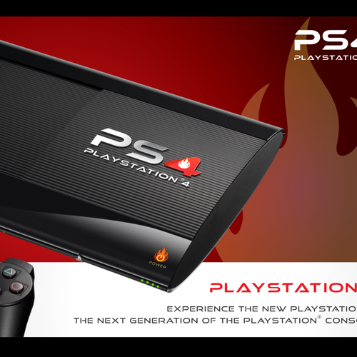 Community Contest: Create the logo for the PlayStation 4. Winner receives $500! Design por zen design