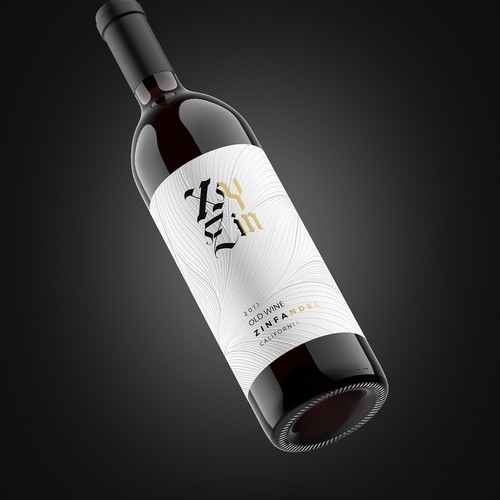 Diseño de Gothic Old Vine Zinfandel Wine Label de Shark1@