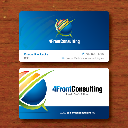 Create the next stationery for 4front Consulting Diseño de BramDwi
