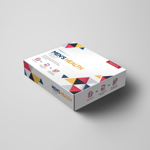 Design a box for convenient at home diagnostic testing Diseño de sougatacreative
