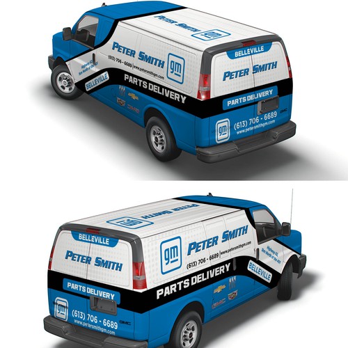 Parts Delivery Van Wrap for a GM Dealership Design by Logicainfo ♥
