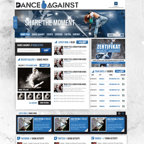 Web page design contest entry by eskimoweb