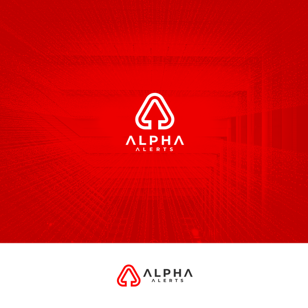 ALPHA ALERTS Logo Concept