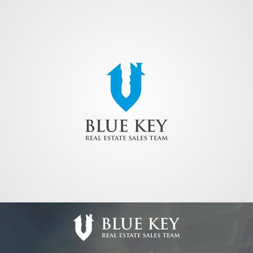 Create a modern bold logo for Blue Key Real Estate Sales Team Logo