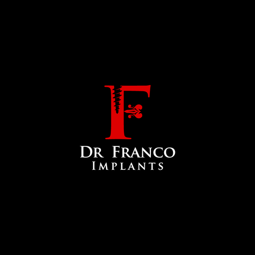 Luxury Dental Implant Logo Brand for World-Class Implant Surgeon appeal Patients and Other Doctors Design by Sterelizia