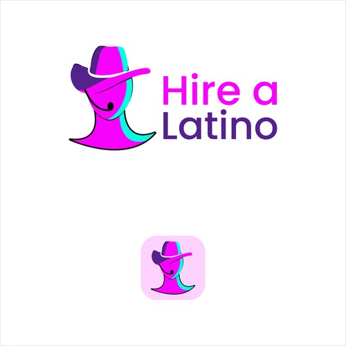 Powerful design for our software platform logo about hiring remote latino workers Design by Faisu Graphics