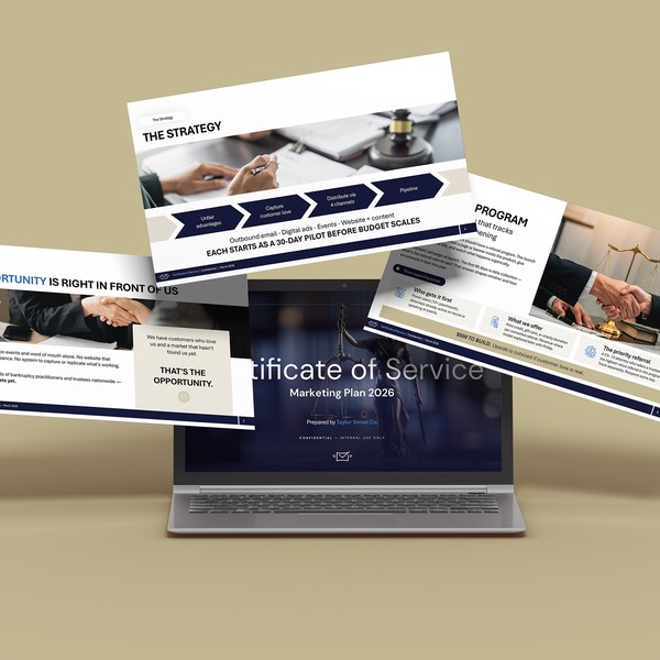 Design by Emma's graphics titled "Law PowerPoint Deck"