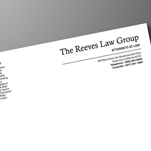 Law Firm Letterhead Design Design by iDSGN studio