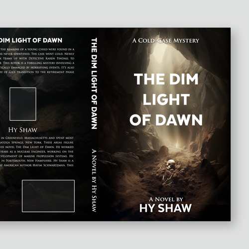 Enticing book cover for a cold-case mystery! Design by Alex C.