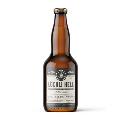 Microbrauerei: Bierflasche sucht Etikettendesign Design by Krasi Miletieva