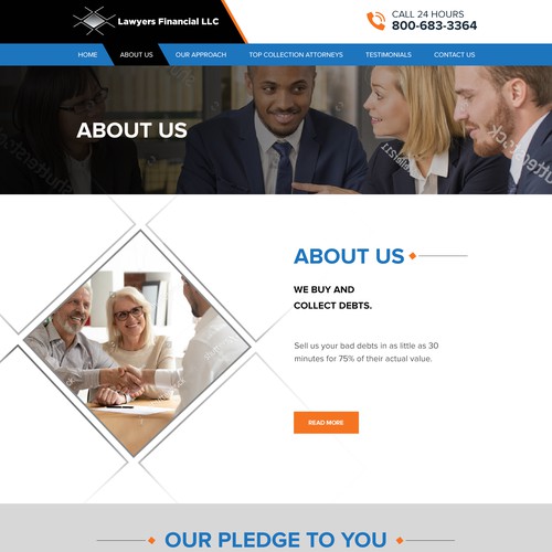 Debt Collection Website Design by idea@Dotcom