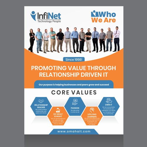 Tech Company "About Us" Flyer Design by Dzine Solution