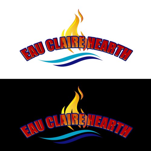 Updated, Warm, Clean brand logo for our Fireplace and Stove collection. Design by Sanjayarts123