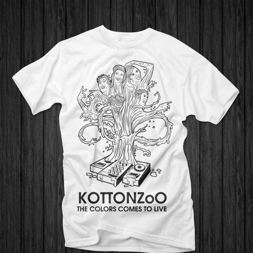 DAYGLOW/ KOTTONZOO needs a new t-shirt design Diseño de Zyndrome
