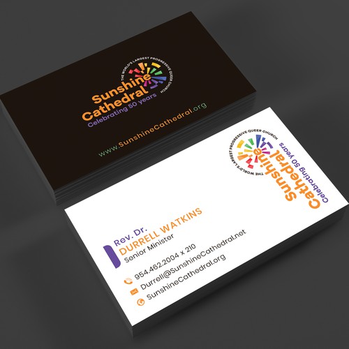 Business Card for Growing Progressing LGBTQ Church Design by √Pro Designer»
